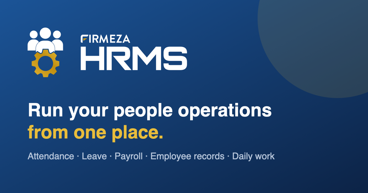 Sample Aproll Check Firmeza HRMS β HR Management Software for Growing Businesses